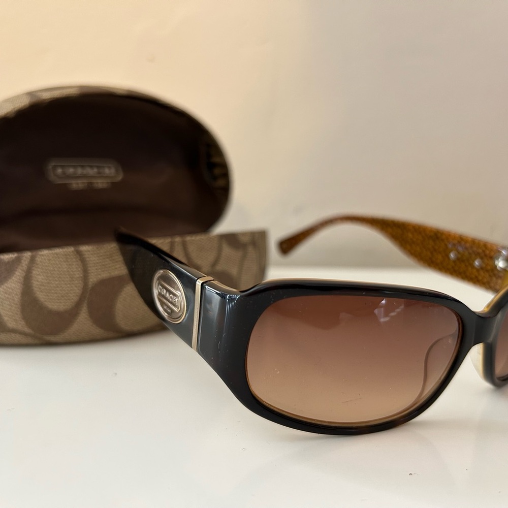 Coach Black and Brown Sunglasses